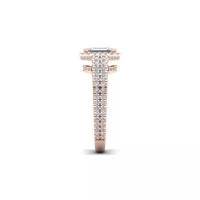 Anya Hidden Halo Engagement Ring