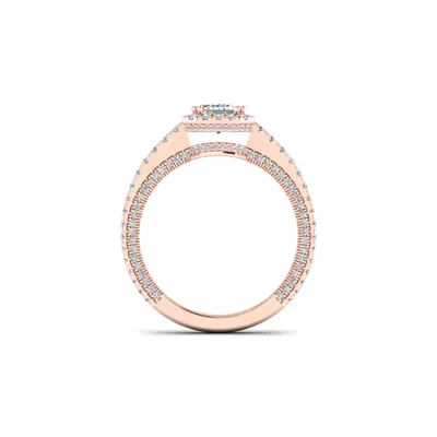 Anya Hidden Halo Engagement Ring