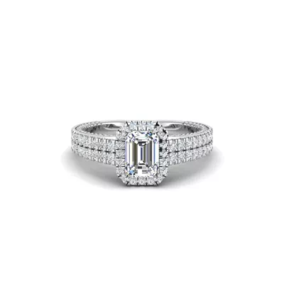 Anya Hidden Halo Engagement Ring