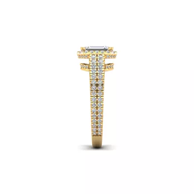 Anya Hidden Halo Engagement Ring