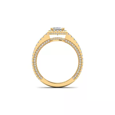 Anya Hidden Halo Engagement Ring