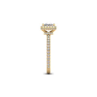 Emberly Pave Halo Engagement Ring