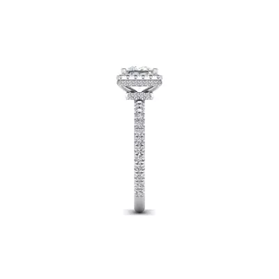 Emberly Pave Halo Engagement Ring