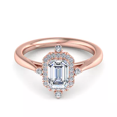 Emmy Halo Engagement Ring