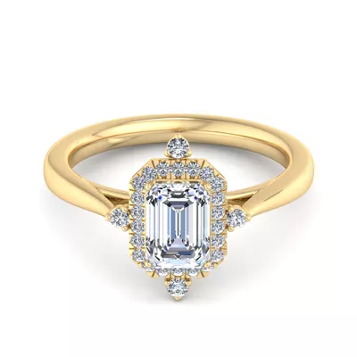 Emmy Halo Engagement Ring