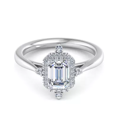 Emmy Halo Engagement Ring
