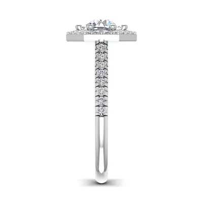Mckinley Hexagon Halo Engagement Ring