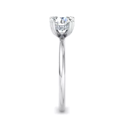 Virginia Double Prong Hidden Halo Engagement Ring