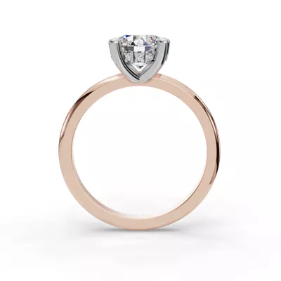 Skyler Two-Tone Hidden Halo Engagement Ring