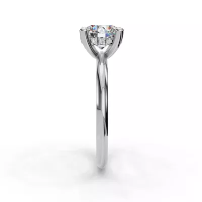 Skyler Two-Tone Hidden Halo Engagement Ring