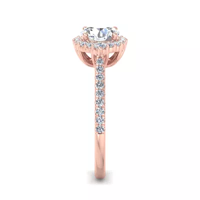 Hannah Diamond Halo Engagement Ring