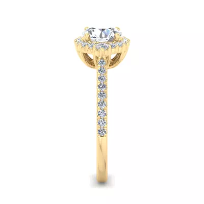 Hannah Diamond Halo Engagement Ring