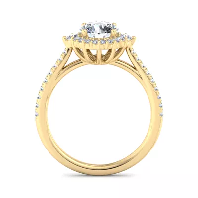 Hannah Diamond Halo Engagement Ring