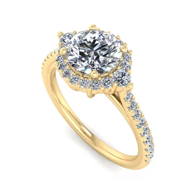 Hannah Diamond Halo Engagement Ring