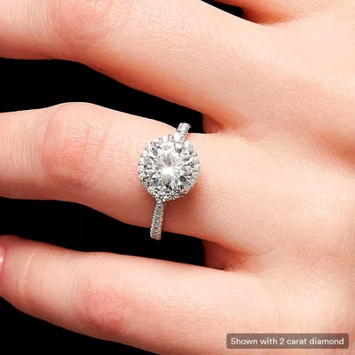 Hannah Diamond Halo Engagement Ring