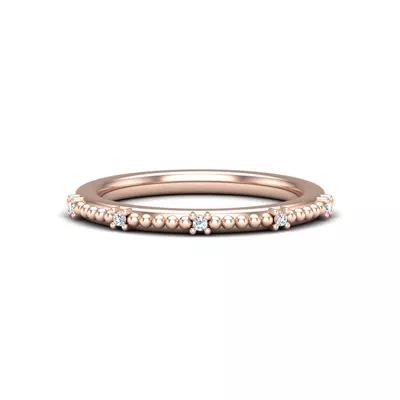 Ruby Bubble Diamond Band