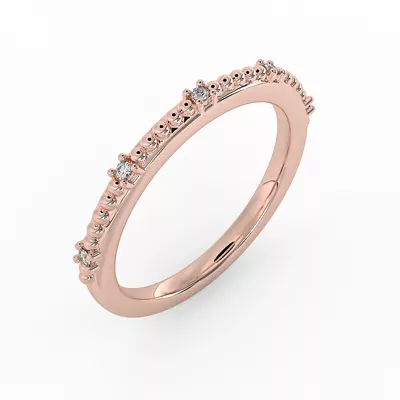 Ruby Bubble Diamond Band