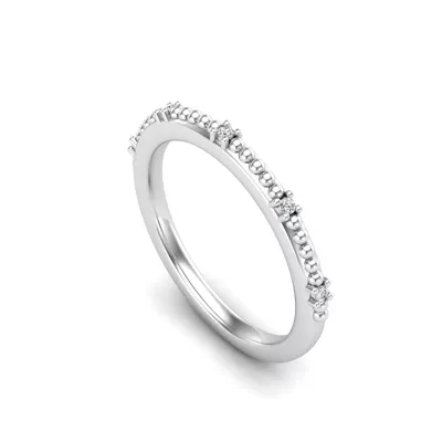 Ruby Bubble Diamond Band
