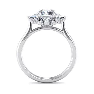 Orion Ballerina Halo Engagement Ring