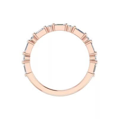 Orion Round And Baguette Diamond Band