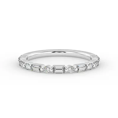 Orion Round And Baguette Diamond Band