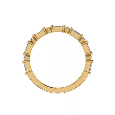 Orion Round And Baguette Diamond Band