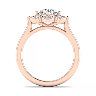 Samantha Marquise Halo Engagement Ring