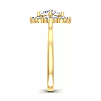 Samantha Marquise Halo Engagement Ring