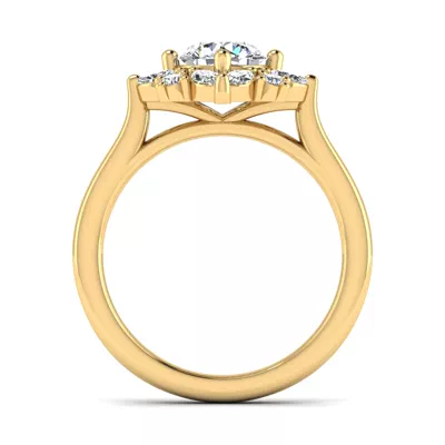 Samantha Marquise Halo Engagement Ring
