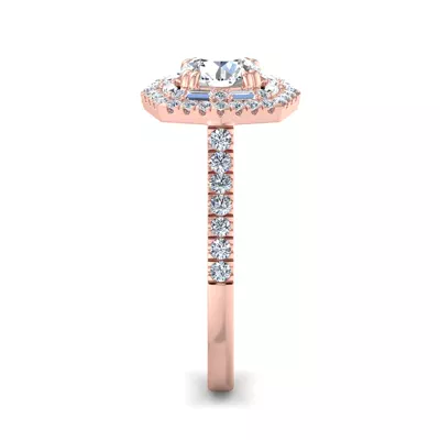 Eva Double Halo Engagement Ring