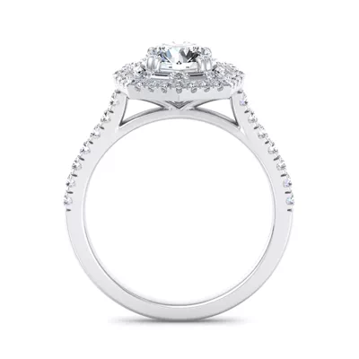 Eva Double Halo Engagement Ring