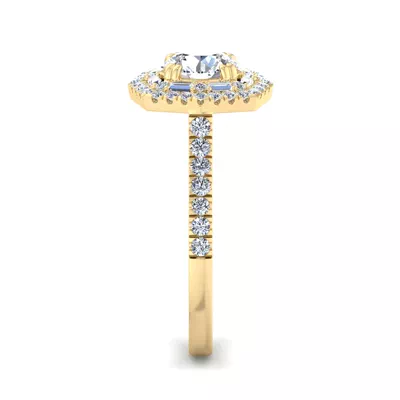 Eva Double Halo Engagement Ring
