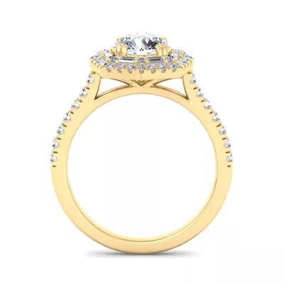Eva Double Halo Engagement Ring
