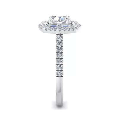 Eva Double Halo Engagement Ring