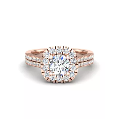 Piper Halo Engagement Ring