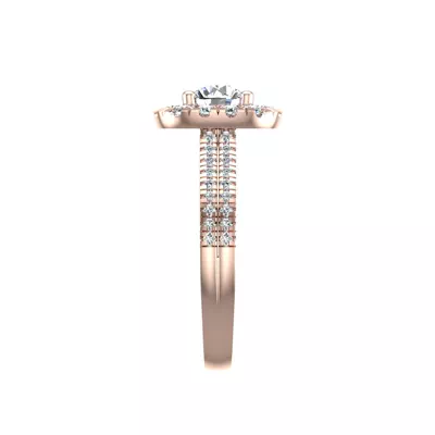 Piper Halo Engagement Ring