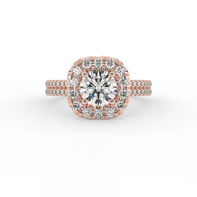Piper Halo Engagement Ring