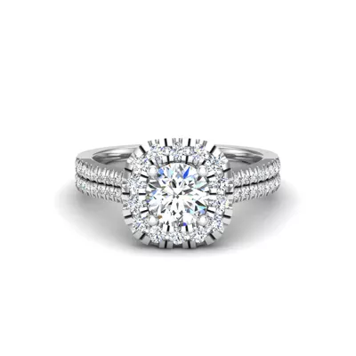 Piper Halo Engagement Ring