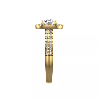 Piper Halo Engagement Ring