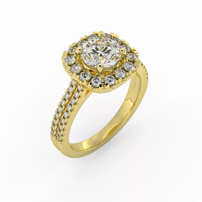 Piper Halo Engagement Ring