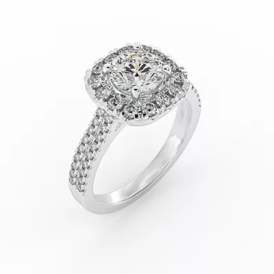 Piper Halo Engagement Ring