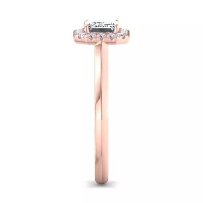 Josephine East West Halo Engagement Ring