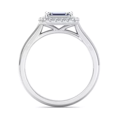 Josephine East West Halo Engagement Ring