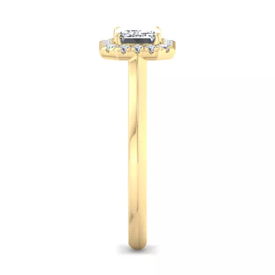 Josephine East West Halo Engagement Ring