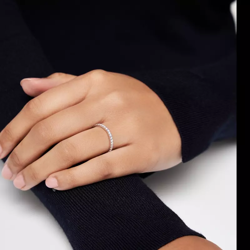 14K White Gold Adalynn Pave Band