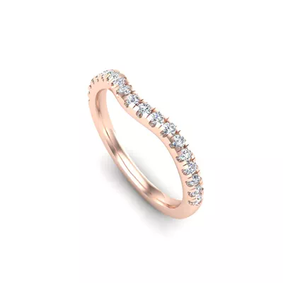 Mackenzie Curved Pave Band