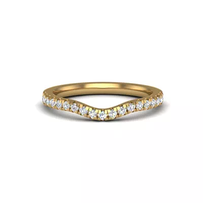 Mackenzie Curved Pave Band