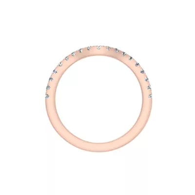 Olivia Knife Edge Pave Band