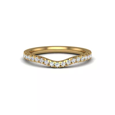 Olivia Knife Edge Pave Band