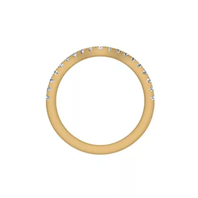 Olivia Knife Edge Pave Band